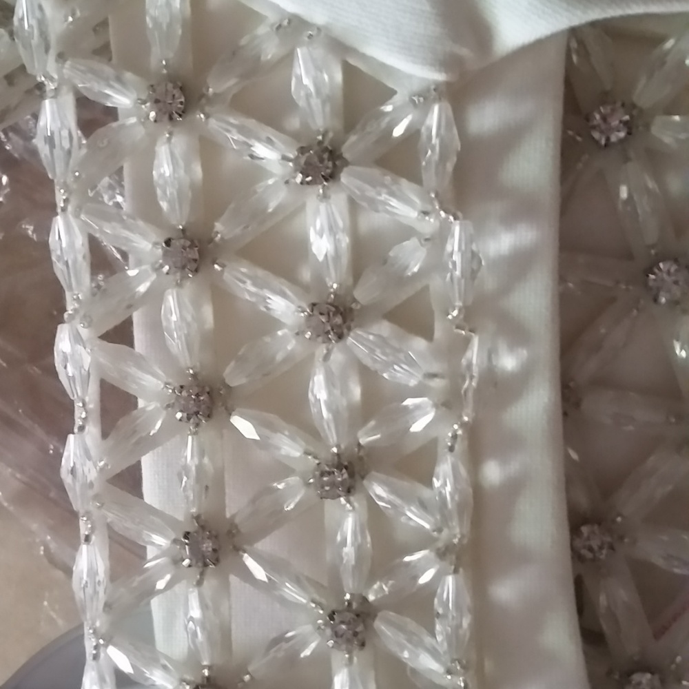 Embellished Midi Halter Bodycon Dress - Picture 2 of 7